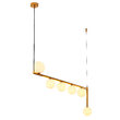 Lustra moderna aurie eleganta abajururi sticla opal 6xG9/60W Taida 1922 Jupiter